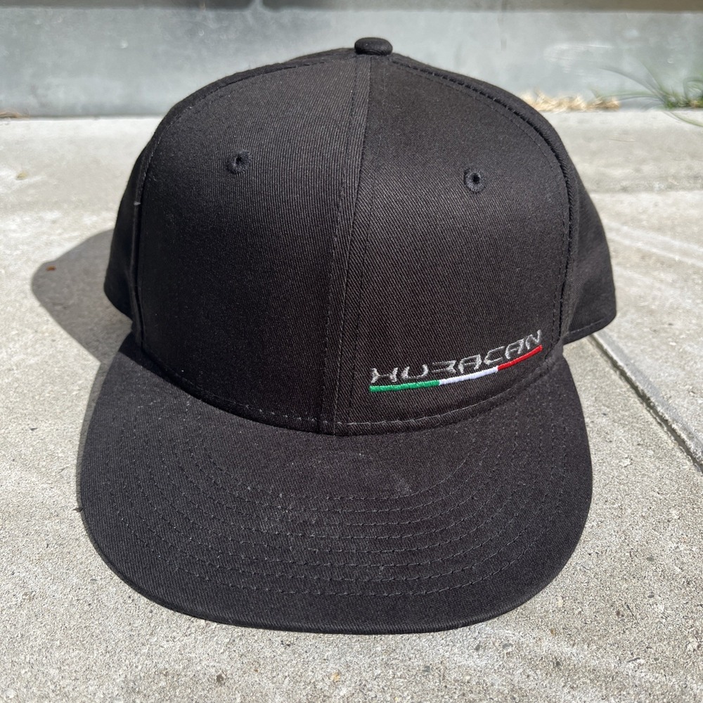 New Era Huracan Italy Flag Hat Cap Snap Back One Size Black Mens Baseball Sports